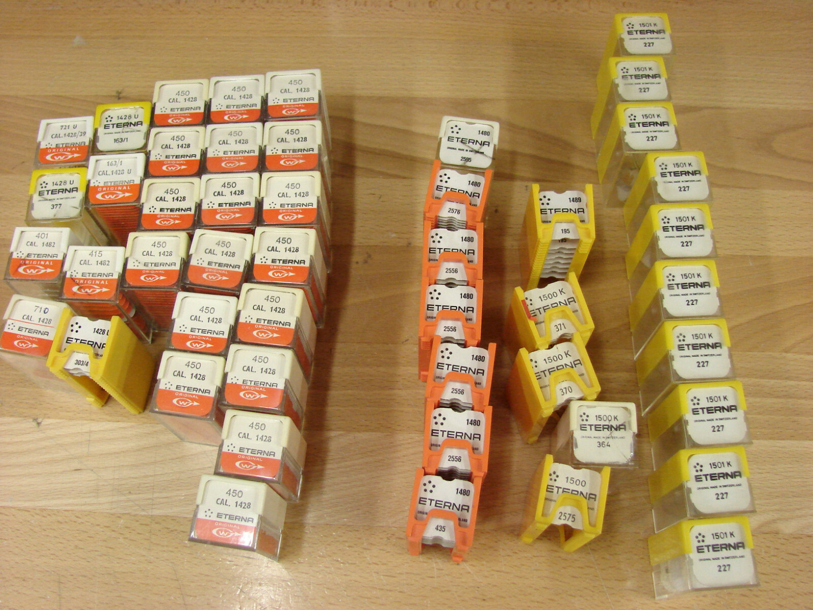 Eterna ETE cal 1428, 1480, 1482, 1489, 1500, 1501K wristwatch parts #227,721,195