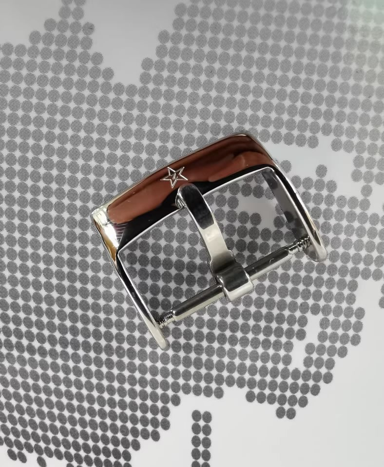For Zenith pin buckle steel polished 16MM/18MM