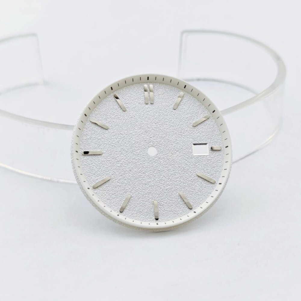 29mm/35mm dial with a brushed finish for NH35 mechanical watch conversion kits