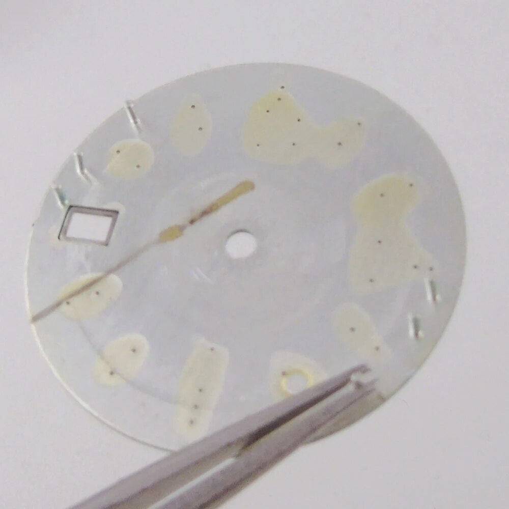 29mm Blue Black White Dial Date Window Fit Automatic NH35 NH36 7S26 Watch Parts