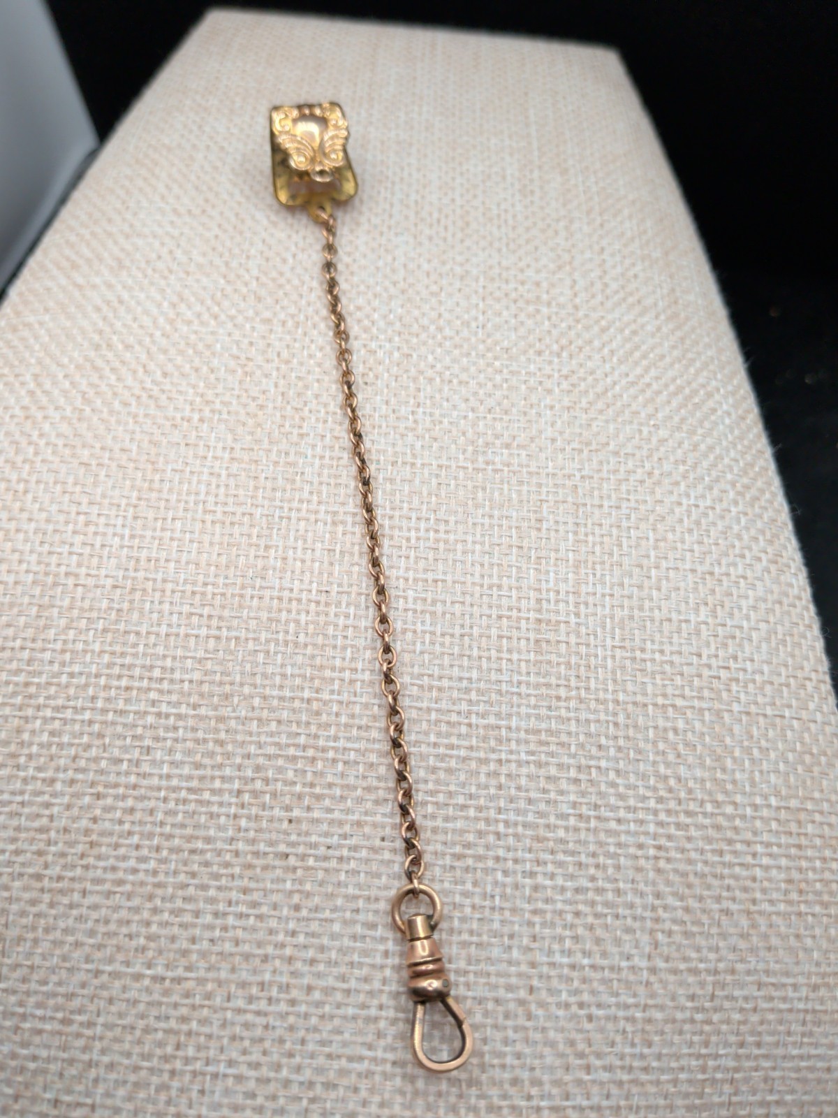 Antique Bates Bacon Pocket Watch Vest Clip Chain Salvage Repair Part Lot