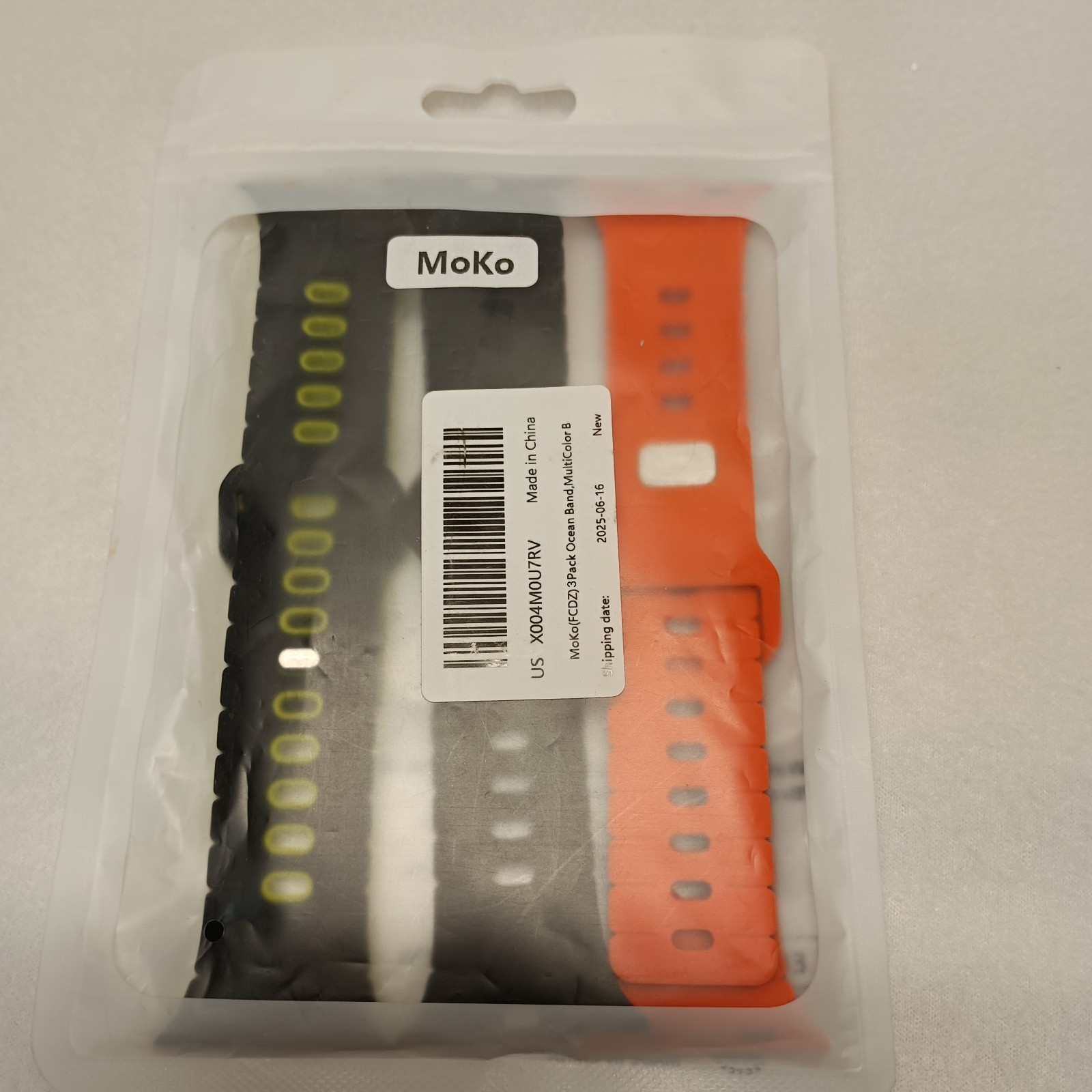 MoKo Ocean Style Bands 42 44 45 49mm 3Pk Silicone Sport Compatible