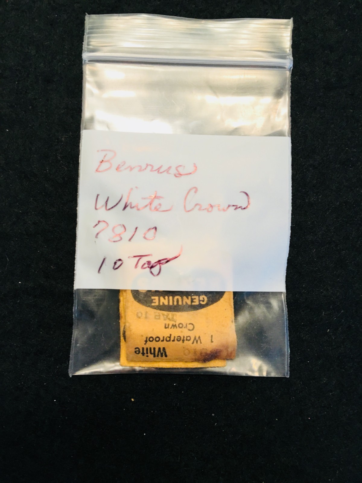 New Old Stock (NOS) Watch Parts: Omega, Benrus, Hamilton, Citizen Watch Crowns