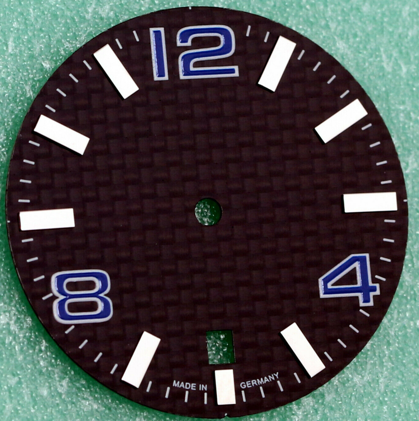 CARBON Dial for Eta 2824-2 Automatic Movement 30.8 mm Cadran Esfera BLUE