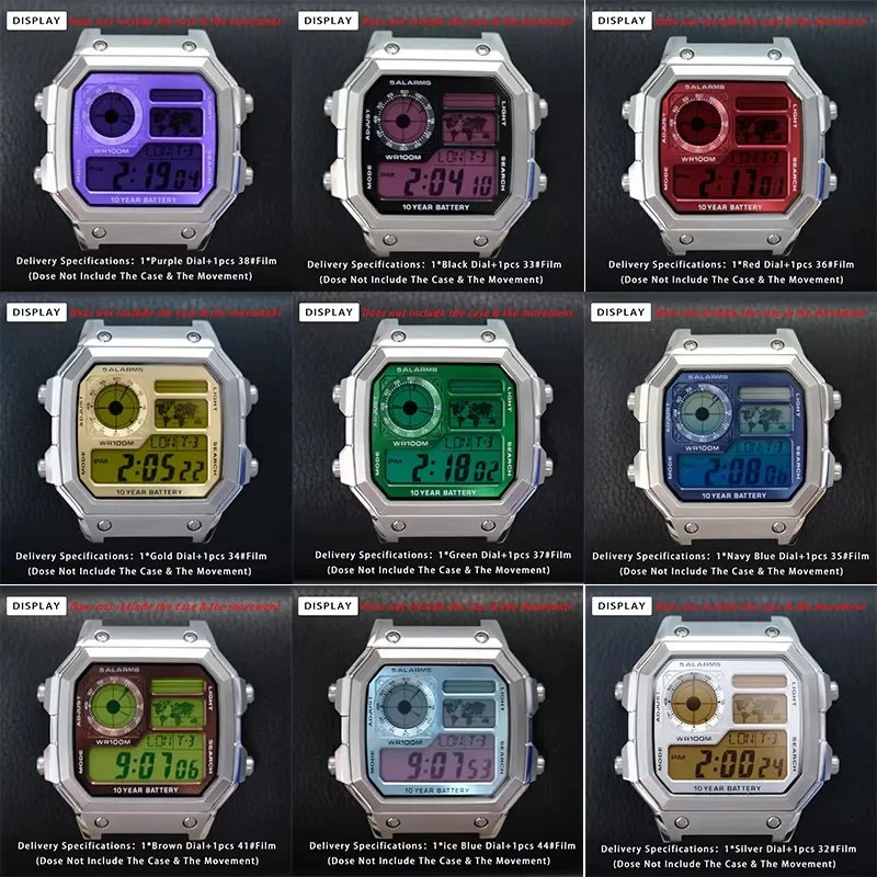Copper Dial Mod for Ca.sio AE1200 Royale 18 Steel Case Silver 3299 Movement Kit