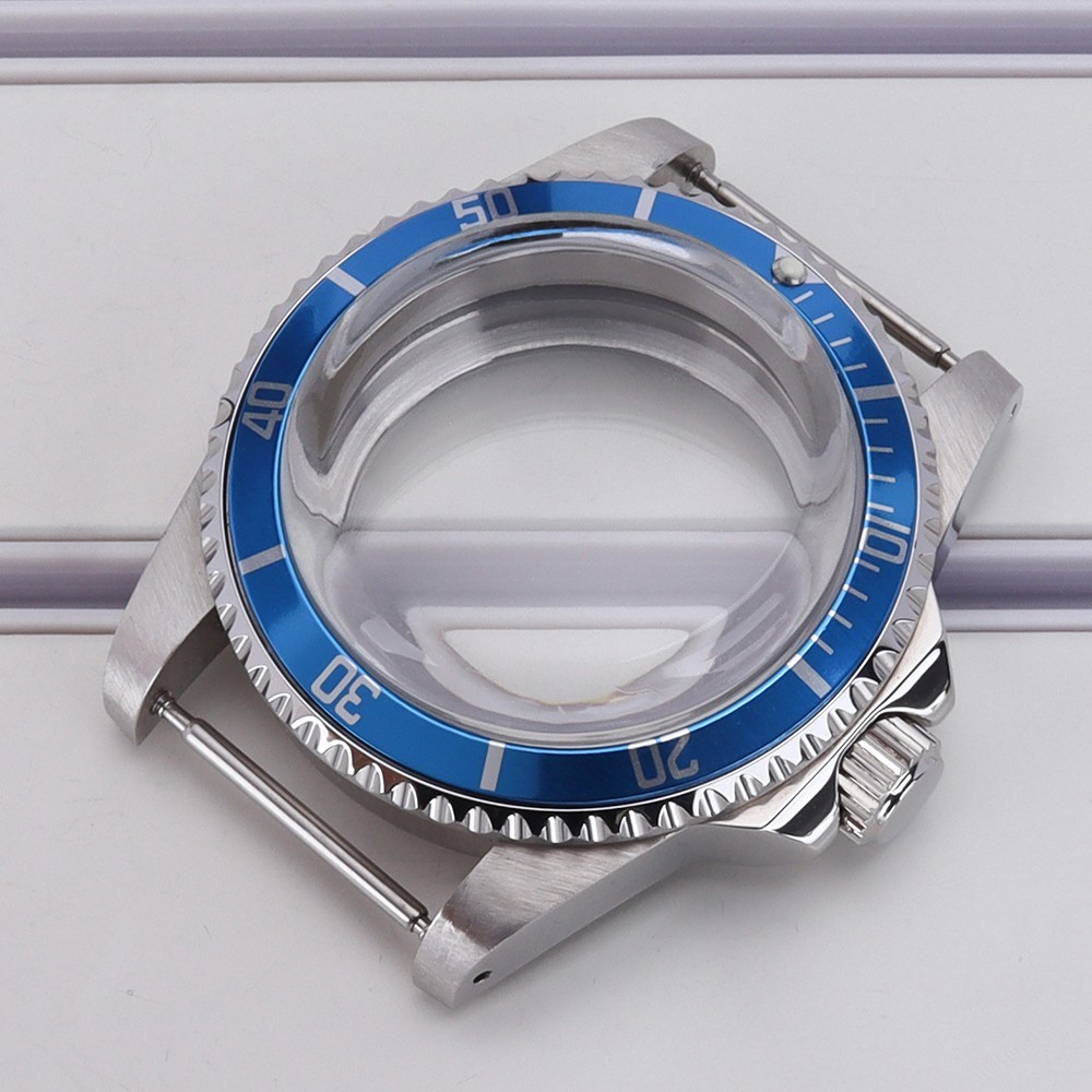 38mm Sub Mod Dive Watch Case Sapphire Glass Back For Seiko NH34 NH35 NH36 NH38