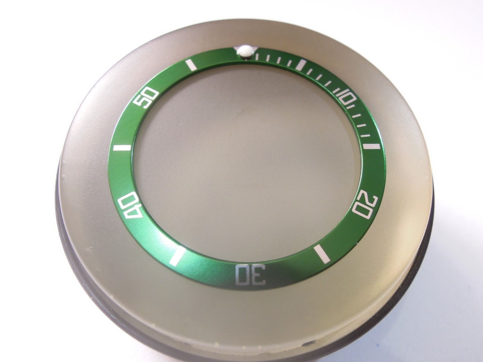 NEW GREEN SUB STYLE FLAT BEZEL INSERT 38MM LARGE DIVERS SKX007/7002-7001/6309