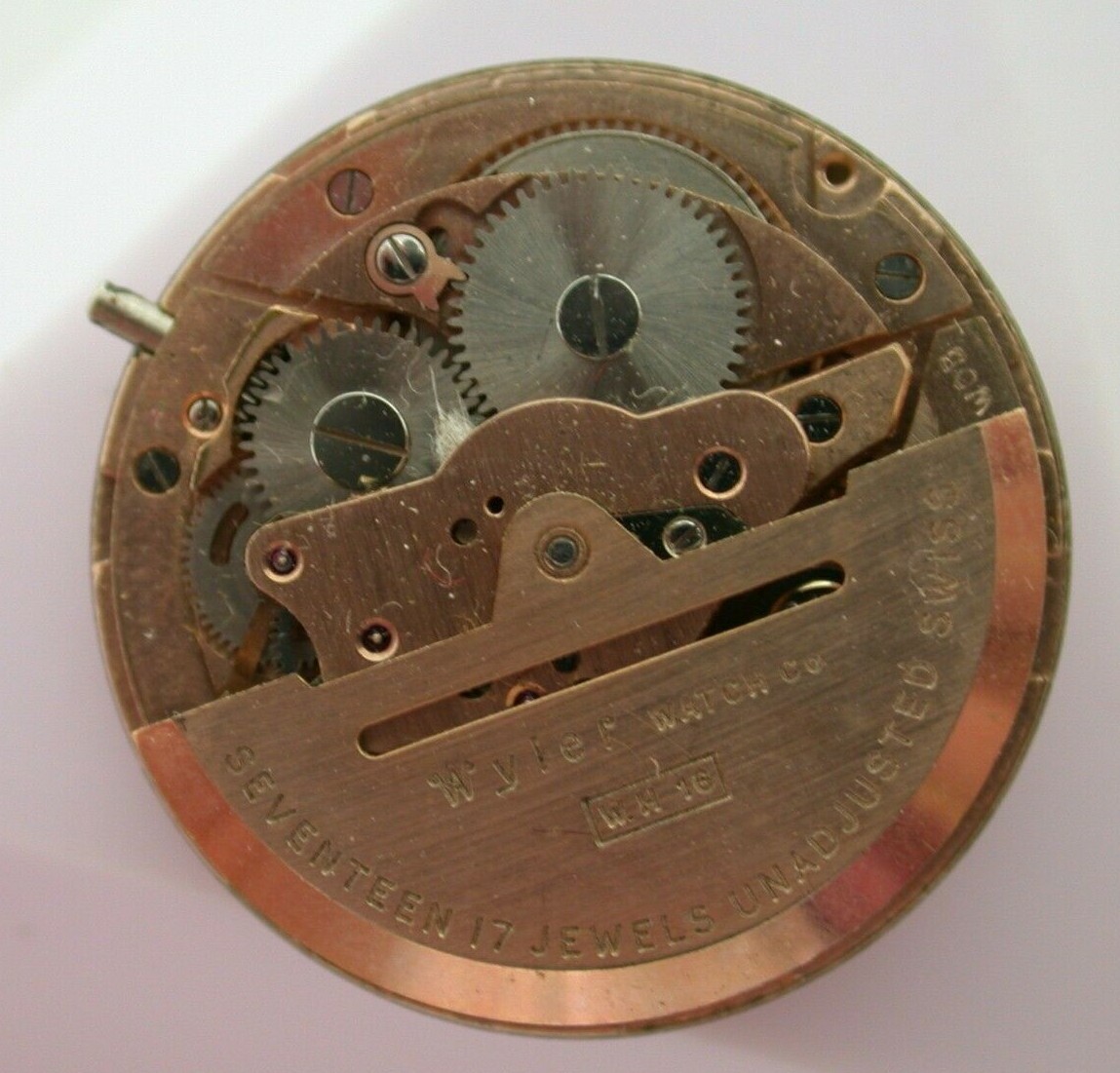 WATCHMAKERS – WYLER WATCH CO 17 JEWEL MOVEMENT – VINTAGE PARTS – 33MF1