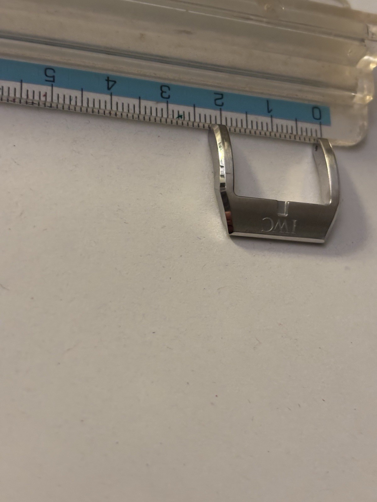 IWC Steel 22mm Polished Pin Buckle New