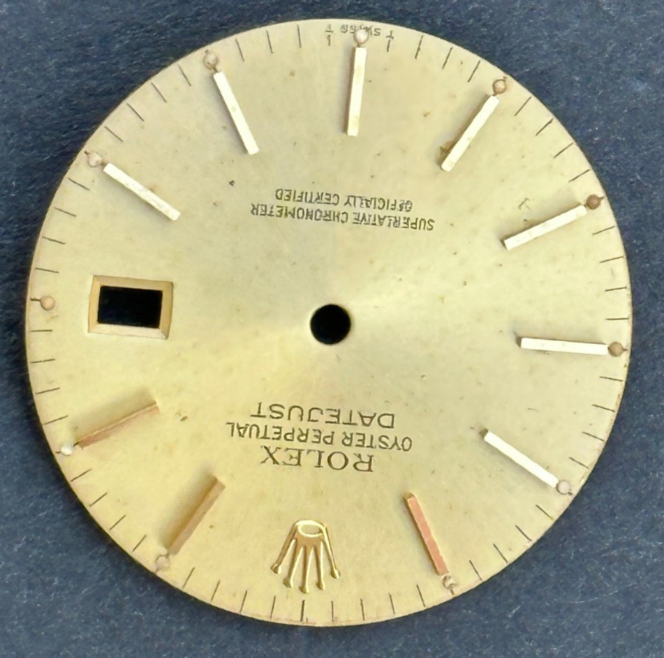 Vintage Rolex Oyster Perpertual Datejust Watch Dial For 36mm Case 16013 16233