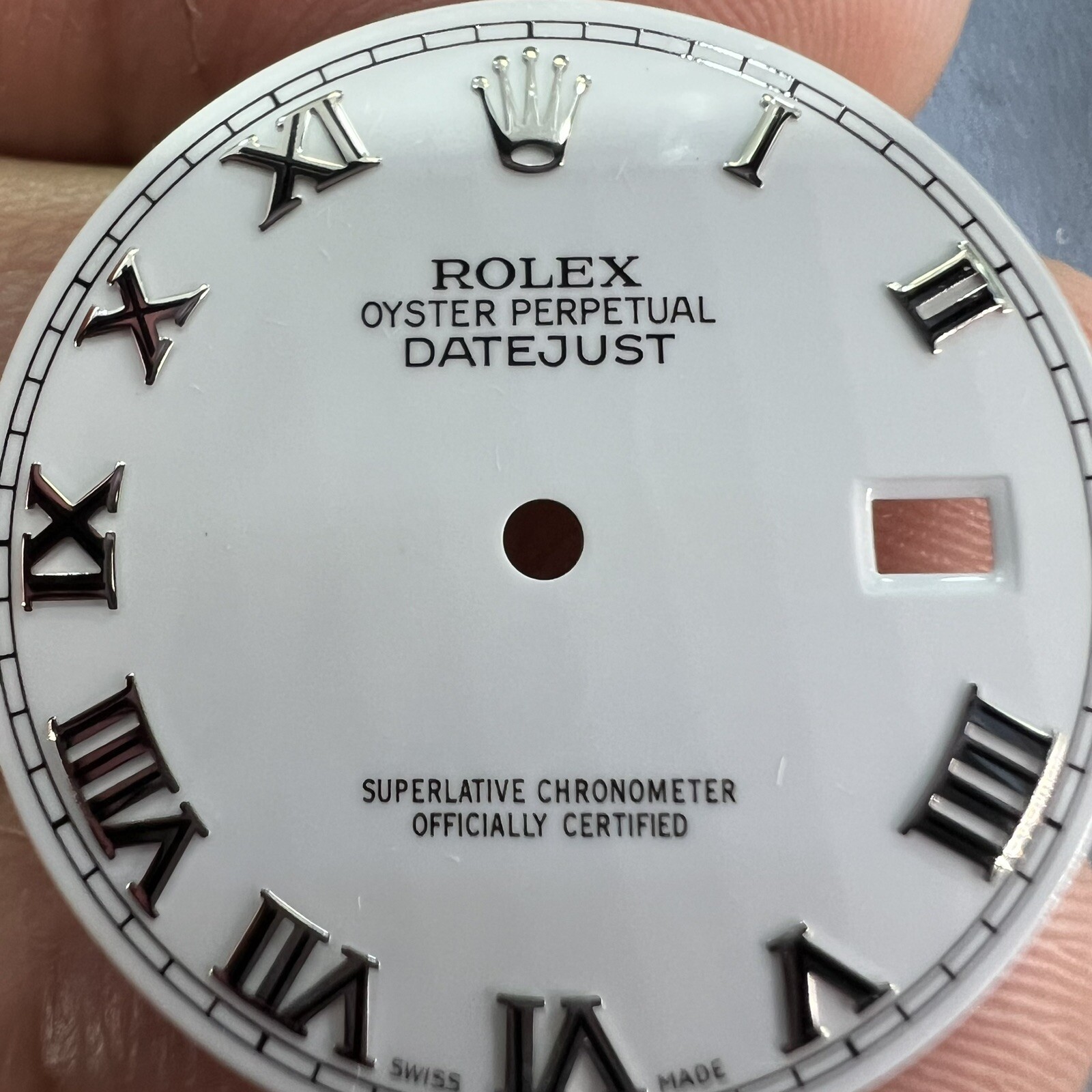 Rolex Dial Only White Roman Dial Datejust 116200/116234 36mm 100% AUTHENTIC