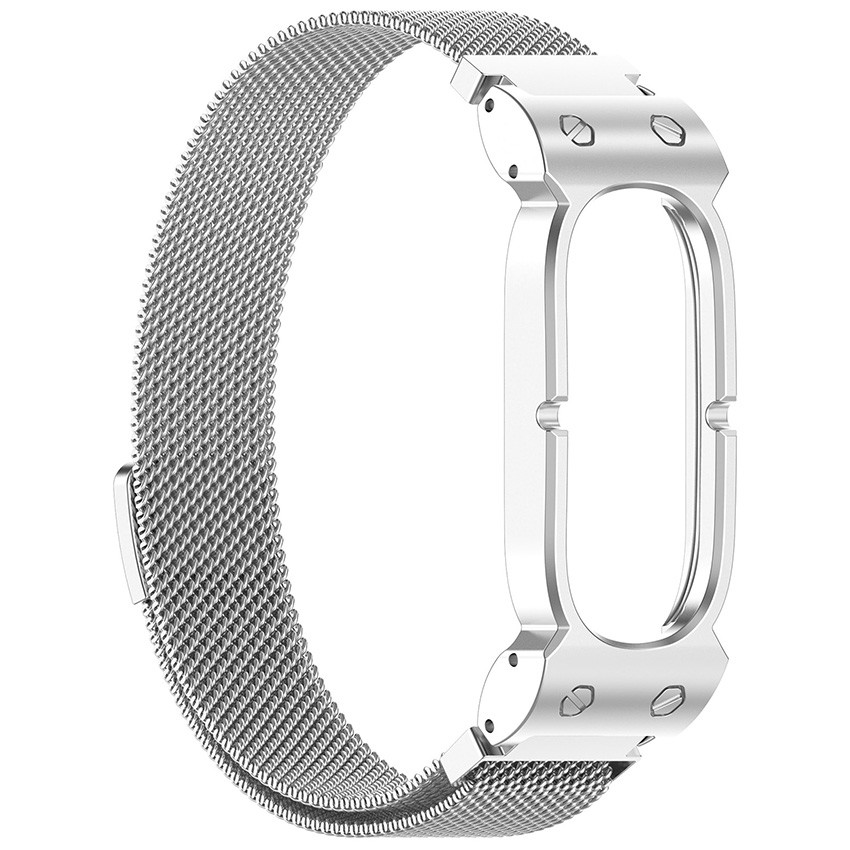 Metal Frame Milanese Metal Strap Stainless Steel Strap for Google Fitbit Air