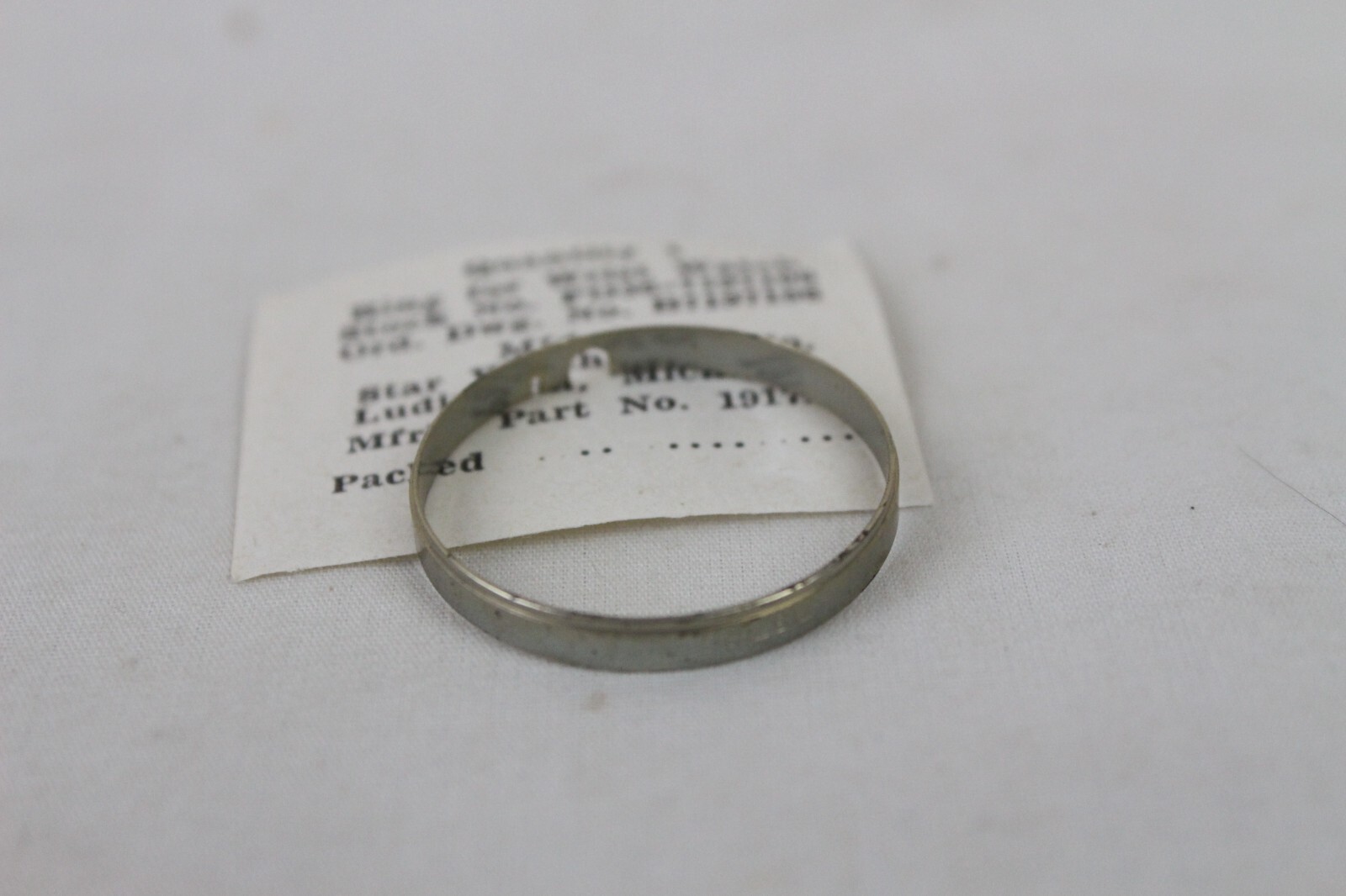 New NOS Ring for Wrist Watch Part FO36-7197106 Star Watch 1917D Silver Tone