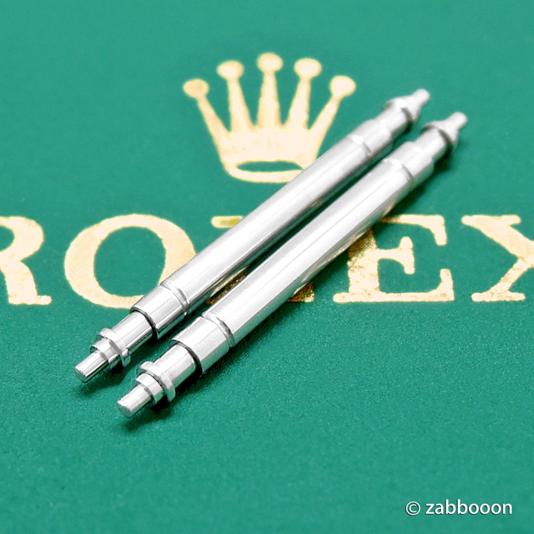 Rolex SWISS Spring Bar 19mm 1 Set New Model Oyster Genuine