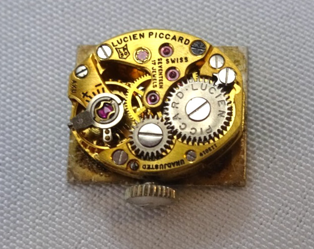 VINTAGE LUCIEN PICCARD LADIES WRIST WATCH MOVEMENT 17 JEWEL SWISS MADE 13mm FACE