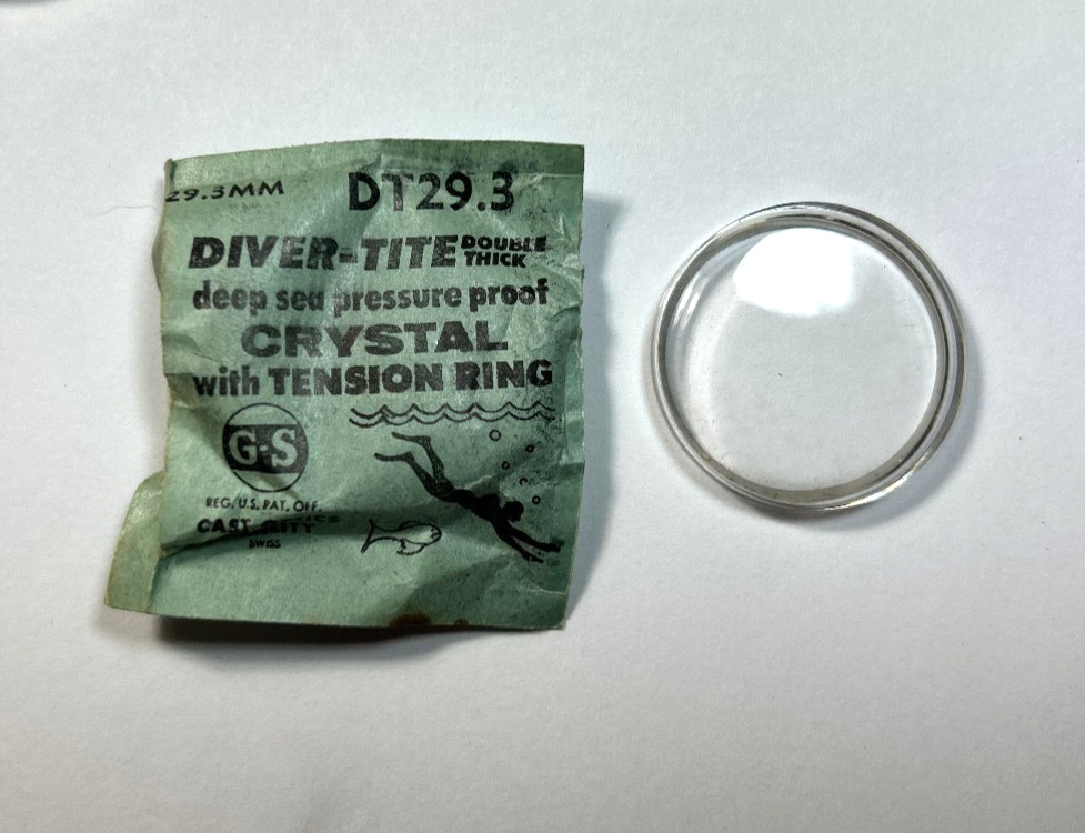 DT 29.3 DIVERS ROUND PRESSURE PROOF WATCH CRYSTAL 29.3mm