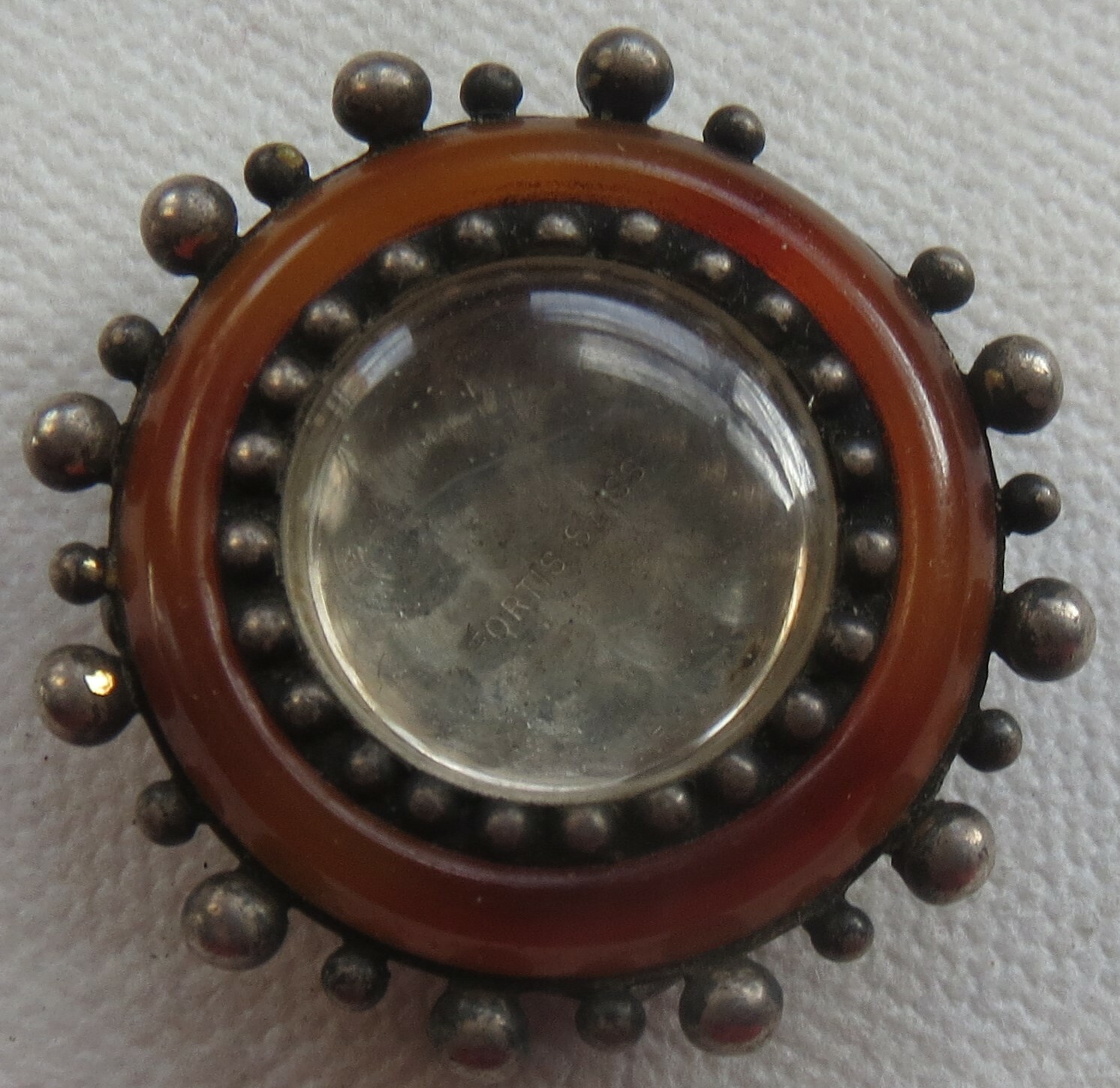 Fortis beautiful wristwatch silver case 43 mm. in diameter for movement 15 mm.