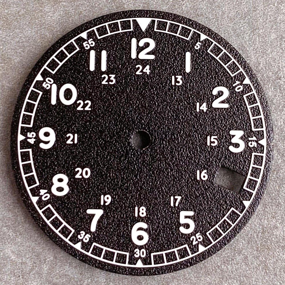 New 29mm Frosted Particles Arabic numerals Sterile NH35 Watch Dial Face Set Lume