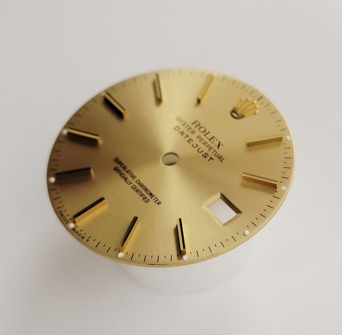 Genuine Factory Rolex Dial Champagne Stick Datejust 36mm 16013, 16233