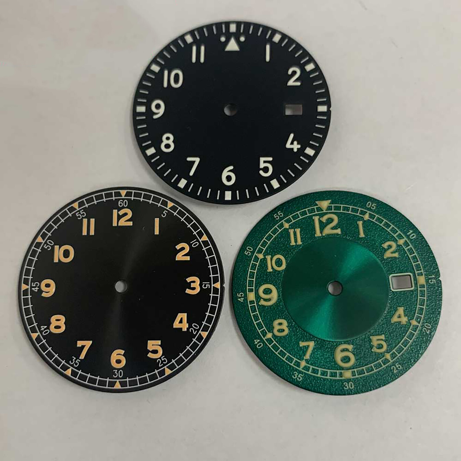 33.5MM Green Luminous Watch Dial for NH35 NH36 7S 4R Movement