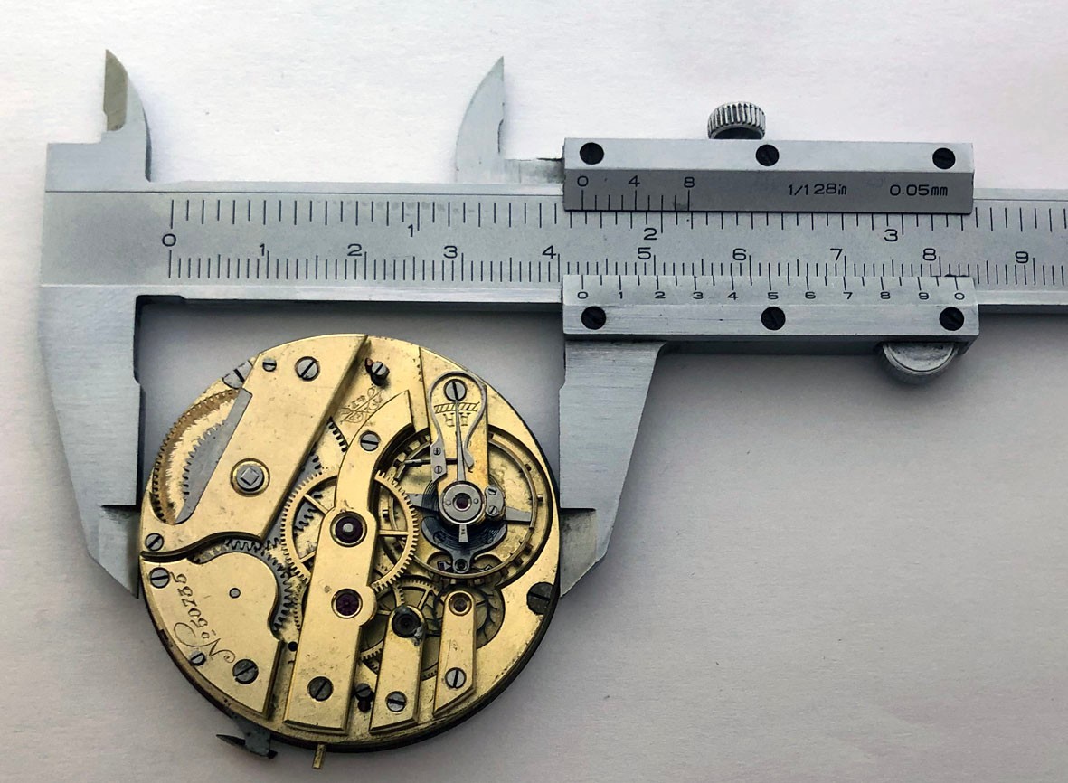 Rare For Part ANTIQUE Pocket Watch Swiss Movement Enamel Dial Repair 44 mm