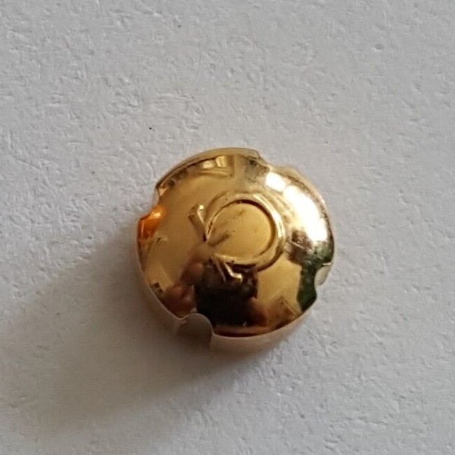 Omega Water Resistant Gold Plated Crown Part Number 42023