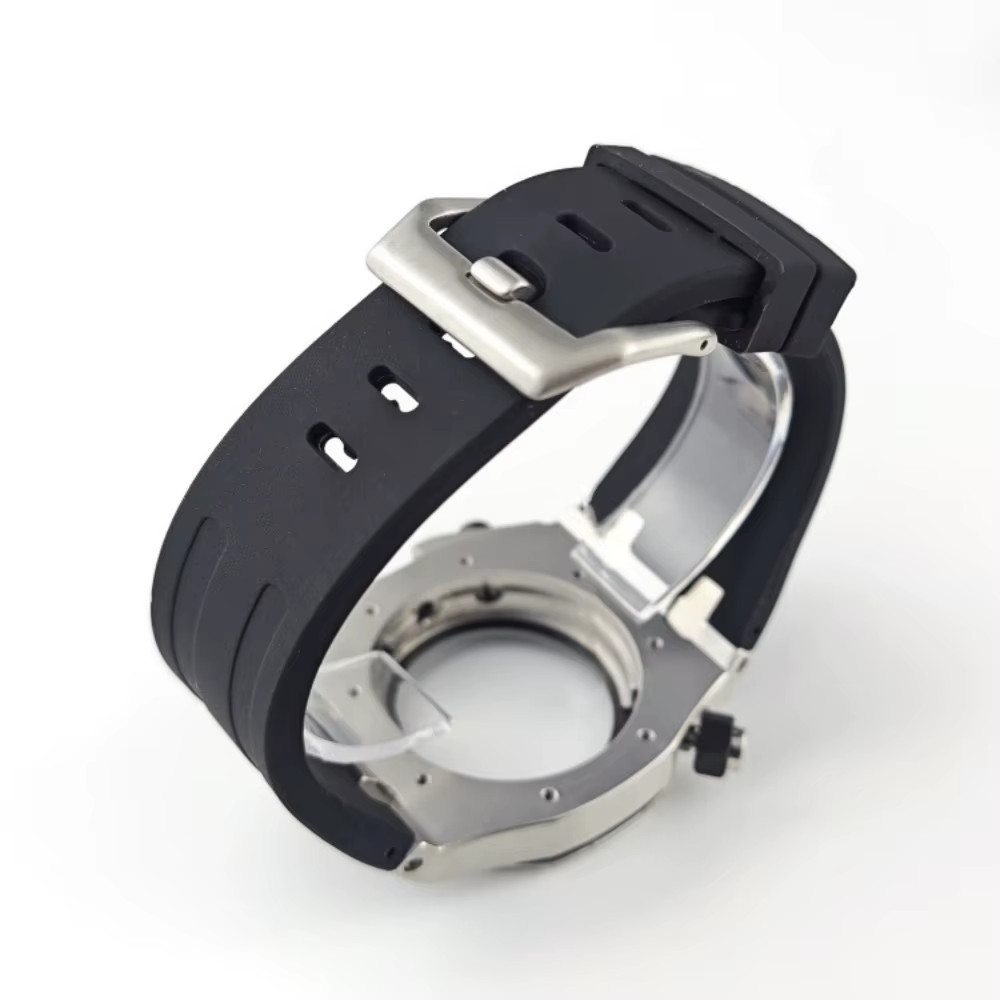 42Mm VK64 Octagonal Watch Case Fit 30Mm Dial 4Crwon Chapter Ring Sapphire for Qu