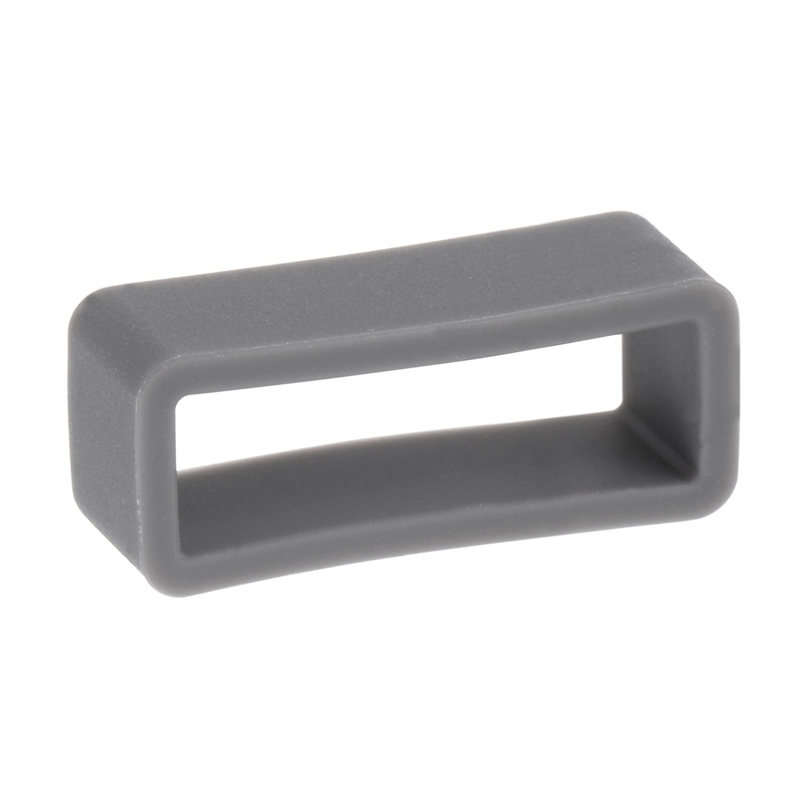 4pack Watch Band Strap Loops Silicone for 20mm Width Watch Band, Deep Gray