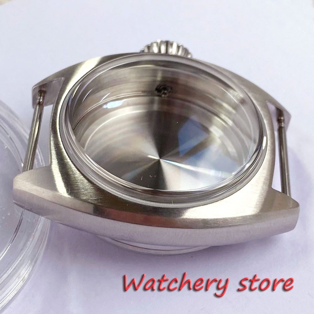 36mm Brushed Double Dome AR Sapphire Crystals 200M Diver Watch Case Dial Set