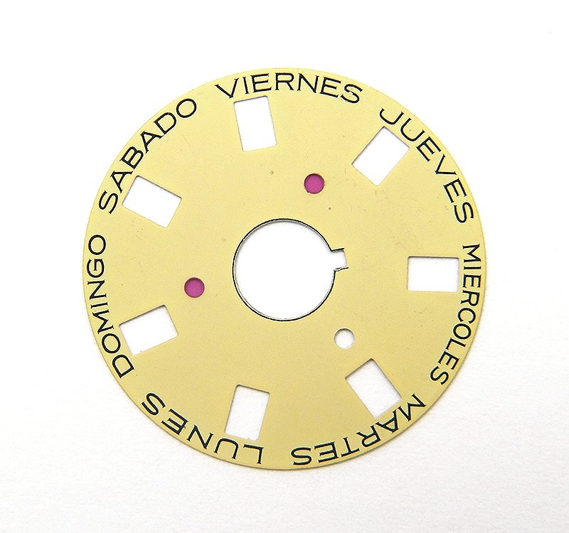 Genuine Rolex 3055 Spanish Beige Day Date Disc for Watch Model 18038 18048 18078