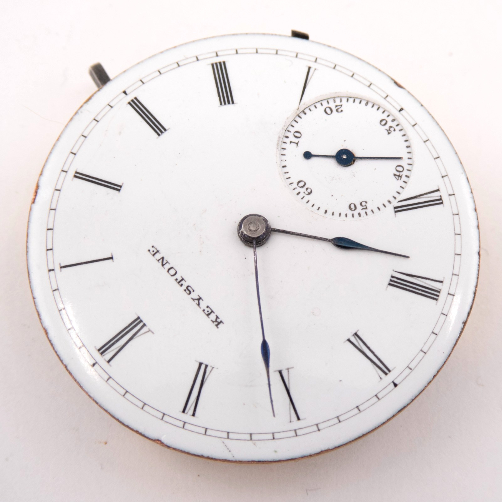 Keystone 4-Size Lever-Set Antique Pocket Watch Movement, Keeps Time