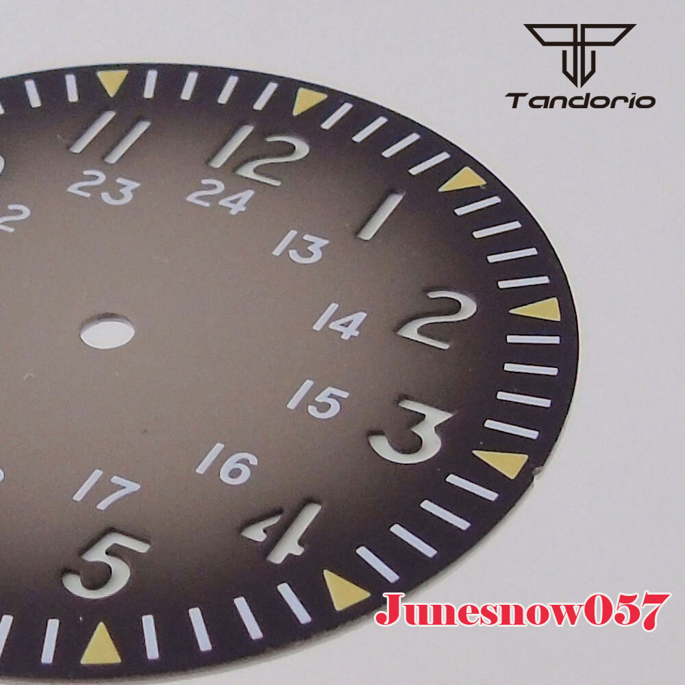 33.5MM Watch Sterile Dial Black Blue/Gray/Red Fit NH35 NH36 SKX SRP PT5000 ETA