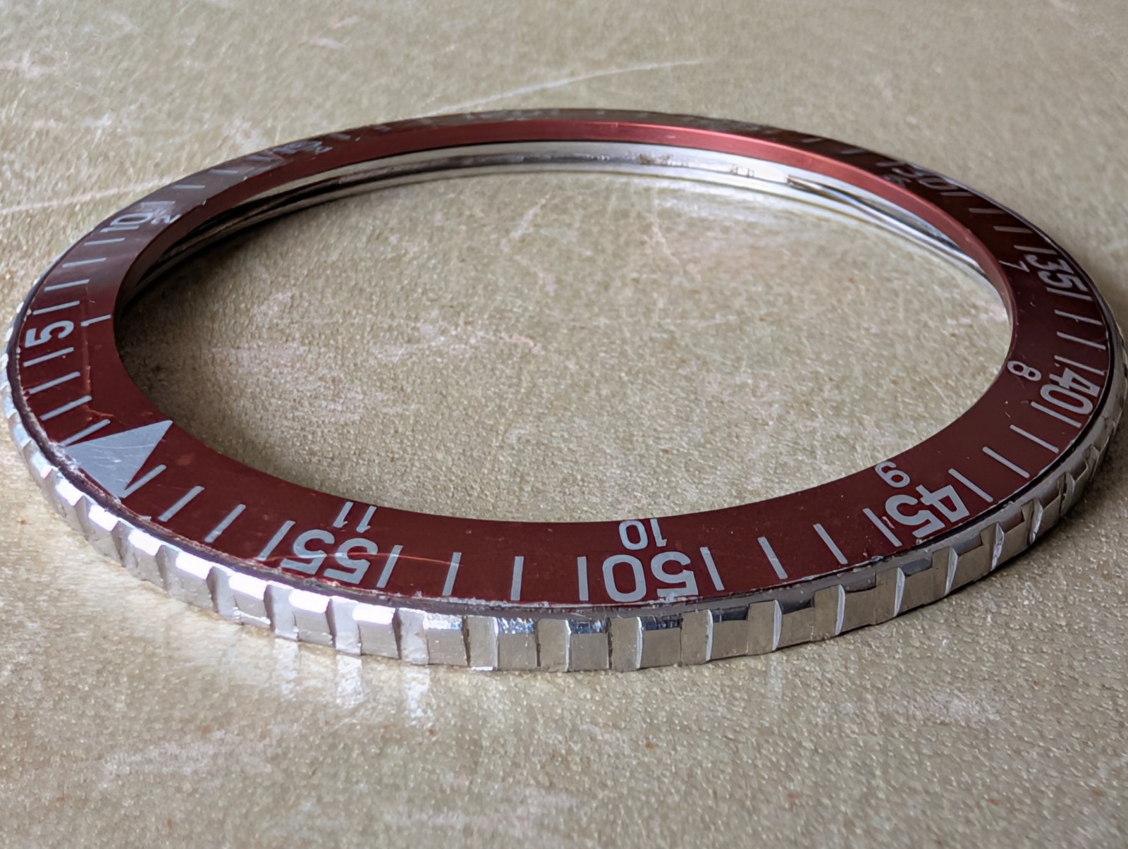 Vintage Wittnauer Professional 239T/7004A Chronograph BEZEL/BURGUNDY INSERT ONLY