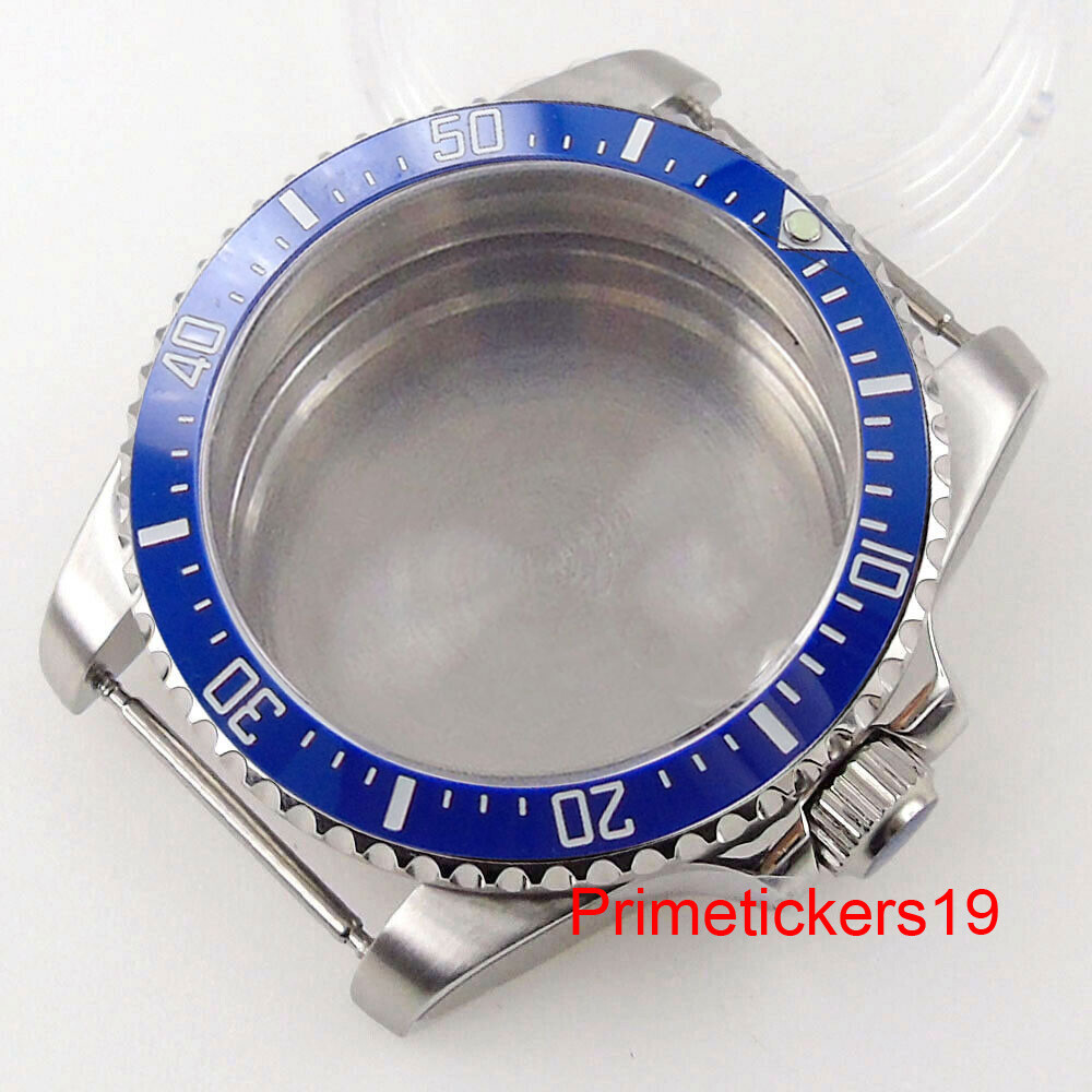 38mm/40mm Steel Watch Case Sapphire Rotating Bezel Fit NH35 NH36 ETA2824 PT5000