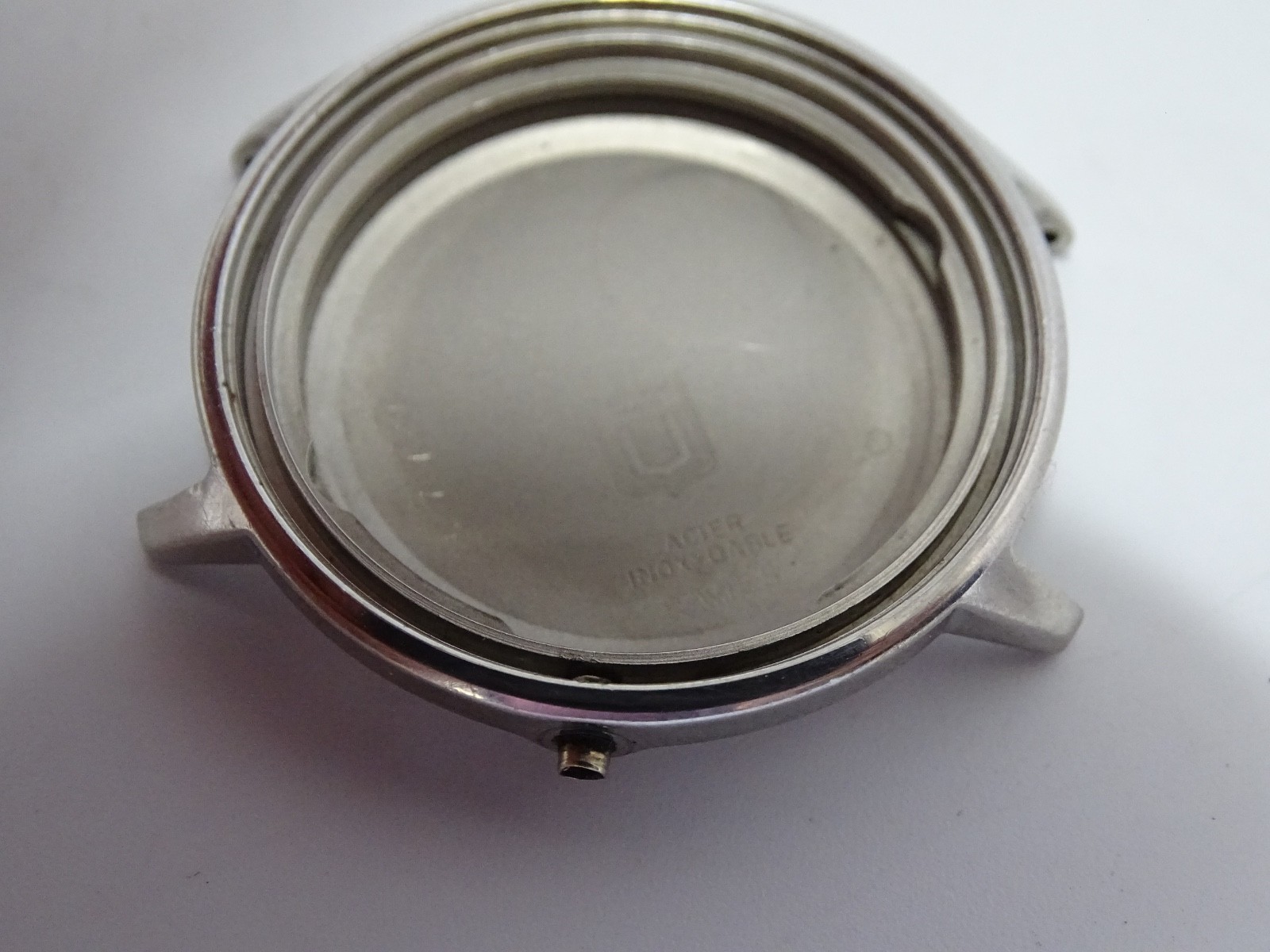 Universal Geneve Polerouter Case 869114/2 Stainless Steel Original Vintage