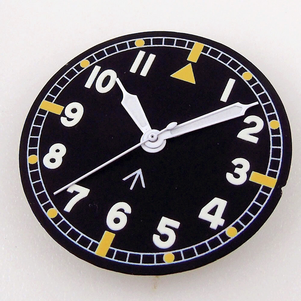 36mm Brushed Stainless Steel Sapphire Glass NH35 NH36 2824 Watch Case Dial Hand