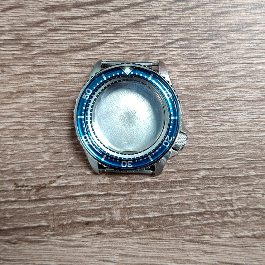 42MM 316 Steel Watch Case Resin Bezel Mineral for SKX007 for NH35/36/4R Movement