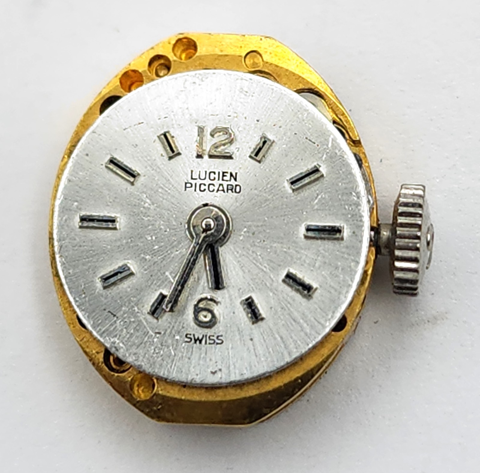 Antique Lucien Piccard Swiss 17j Wrist Watch Movement For Parts or Repair #W609
