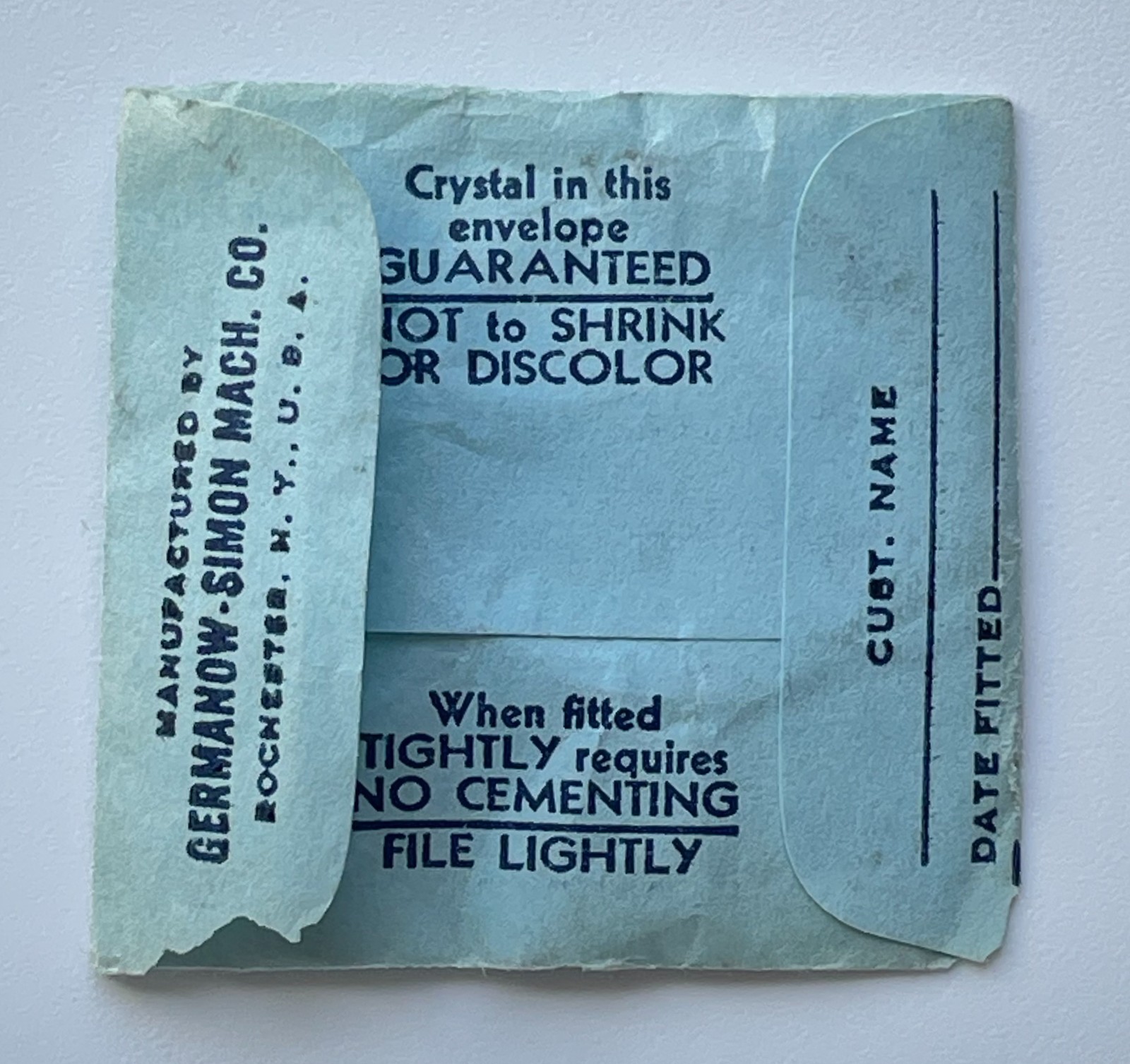 GS Flexo Pa383 Croton Watch Crystal 26.8mm Acrylic Glass NOS Vintage Parts
