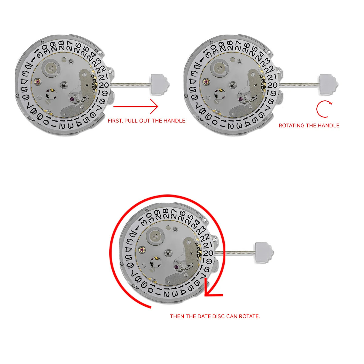 China NH35 Movement For NH35 Movement Date At 3 o’clock Calendar High Accuracy