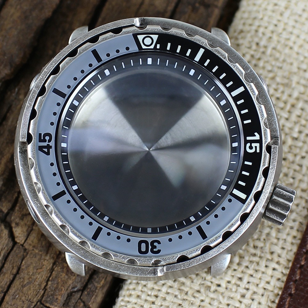 Sapphire Modify Tuna Can SKX Mod Steel Watch Case 47mm For Seiko NH35 34 NH36 38