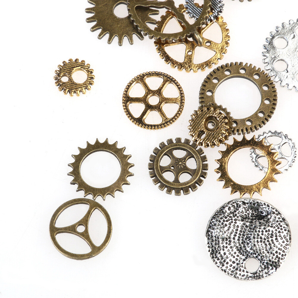 36 Grams Vintage Watch Parts Pieces for Crafting Steampunk Jewelry Altered Art