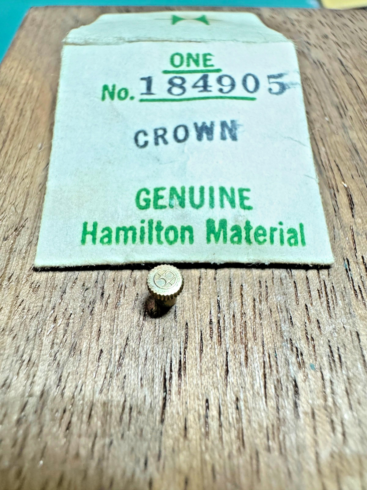 Hamilton 184905 Crown Size 8/0-14/0 Head Dia. 2.70 Pipe Dia. 1.70mm Tap 10 NOS