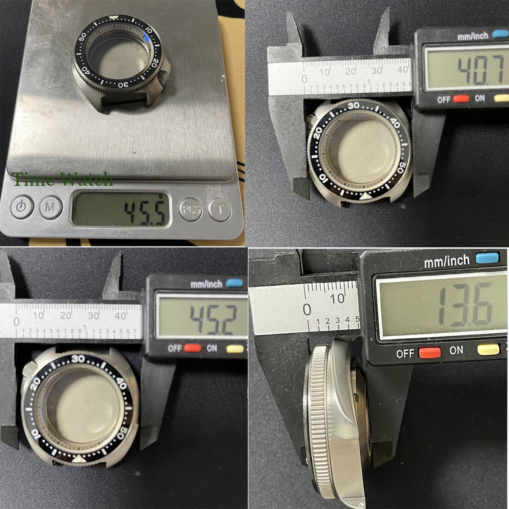 Fit NH35A 20BAR Watch Case Real Titanium Cases+Bracelet Sapphire Glass AR Coated