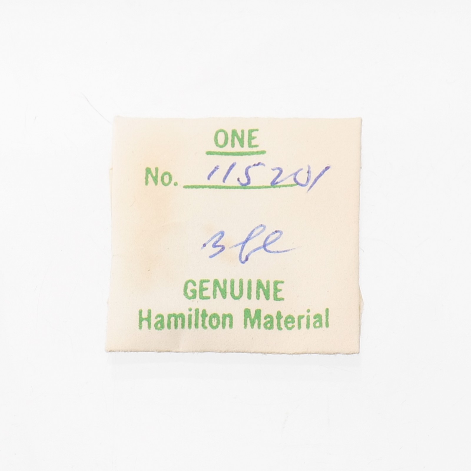 Hamilton 115201 Watch Barrel & Cap Part New Old Stock Fits 979-979F (G18D13)