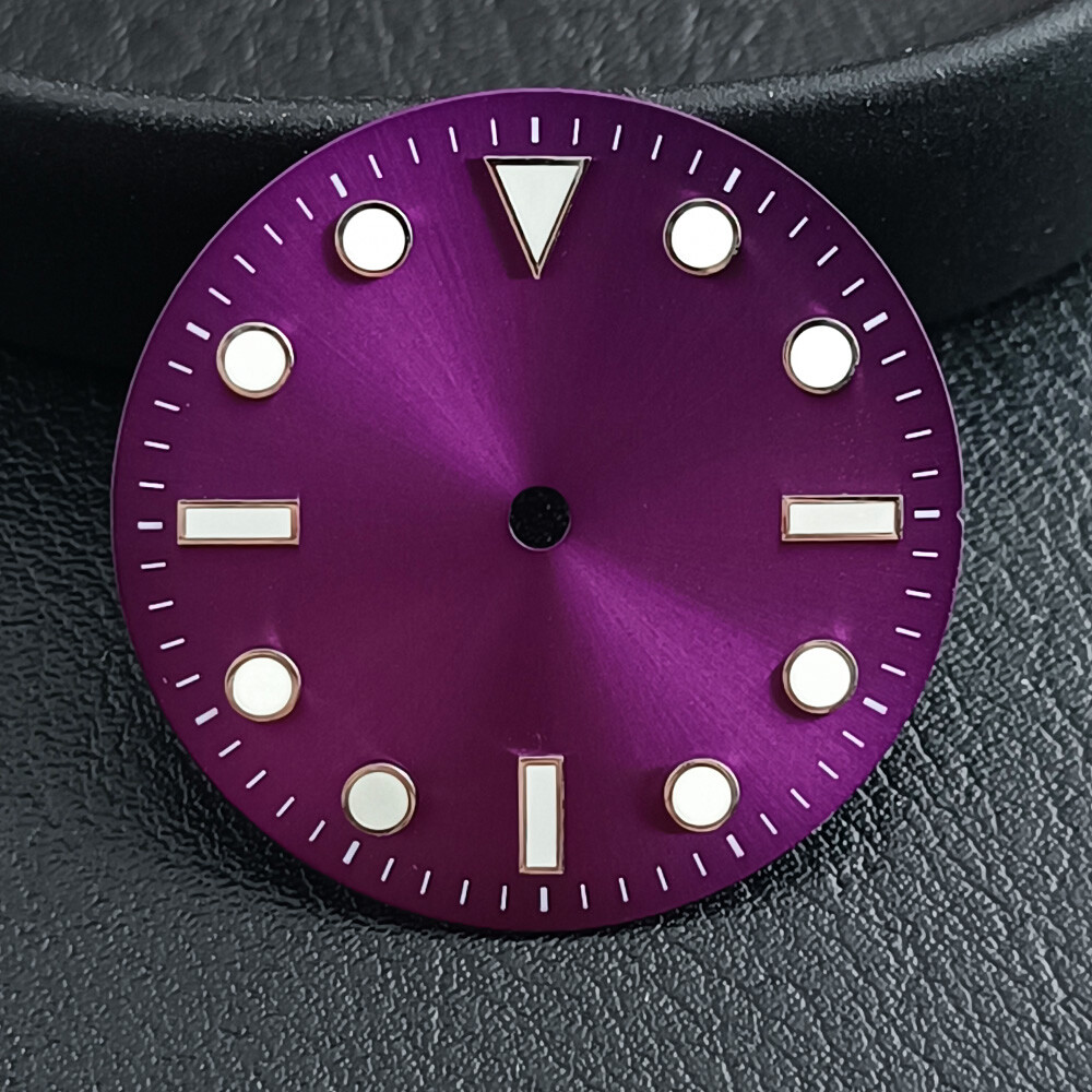 28.5mm nh35 dial green luminous for NH35/36 mechanical movements dial accessorie