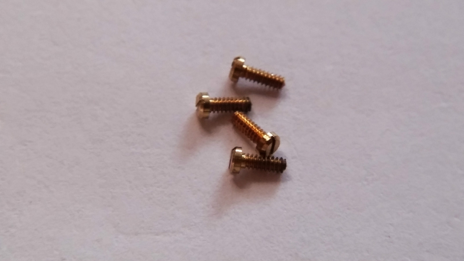 Watch Parts gold screw case back – 4 Gold Screws for Case Back – watch repair
