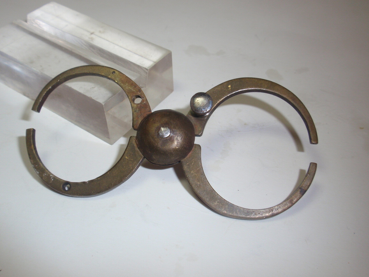 Antique~ BRASS Swiss Balance Truing .Poising Caliper *Watchmaker Tool #HMS -64