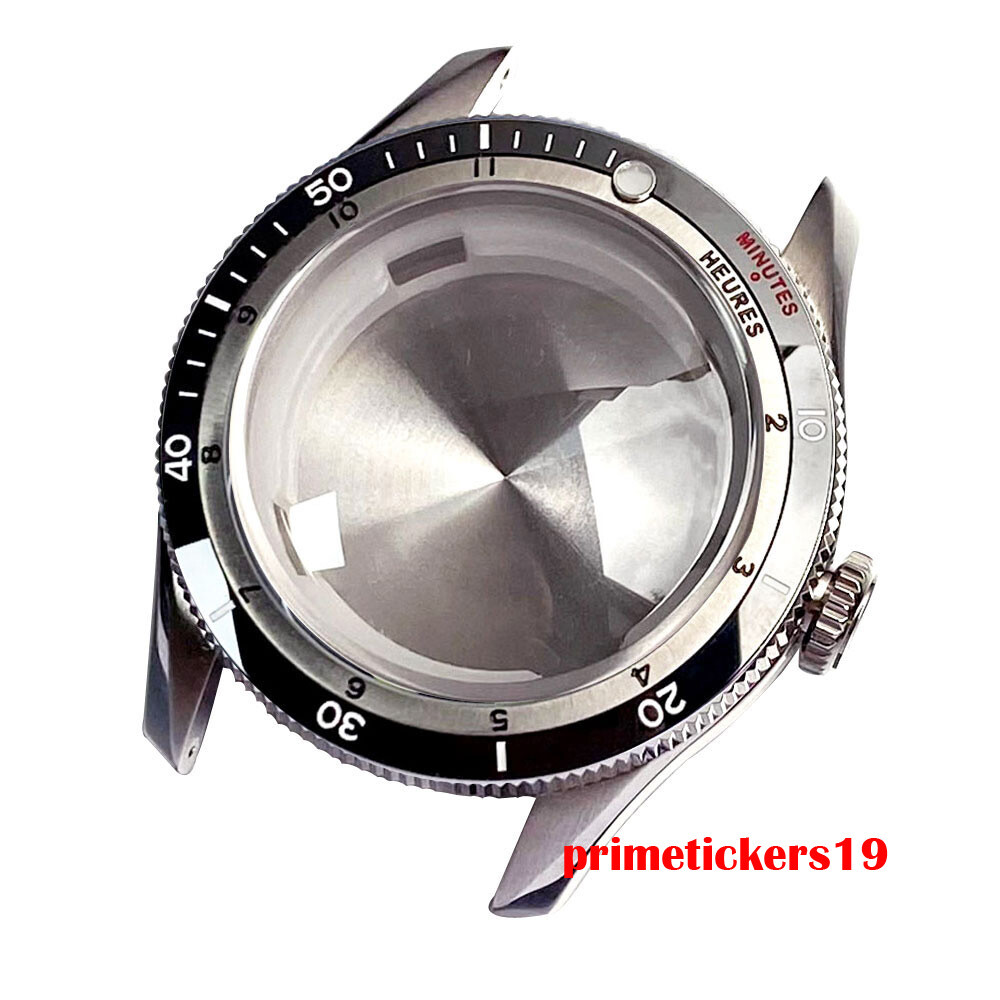 120 Clicks Double Domed Sapphire 20bar 40mm Watch Case Bracelet Fit NH35 PT5000
