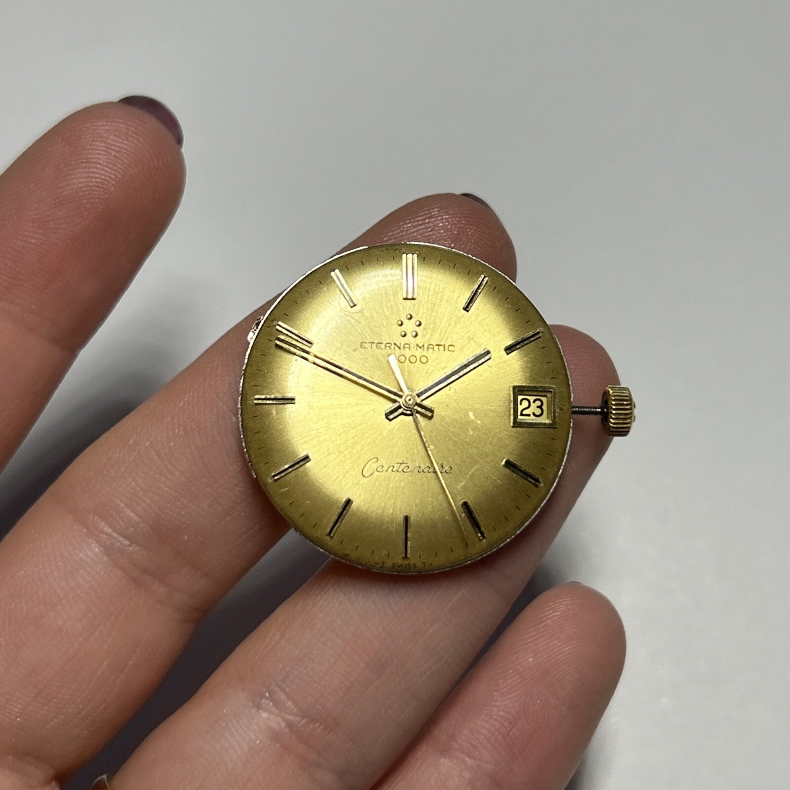 ETERNA-MATIC 2000 Centenaire Calendar Automatic 21 Rubies Cal K1481 Movement